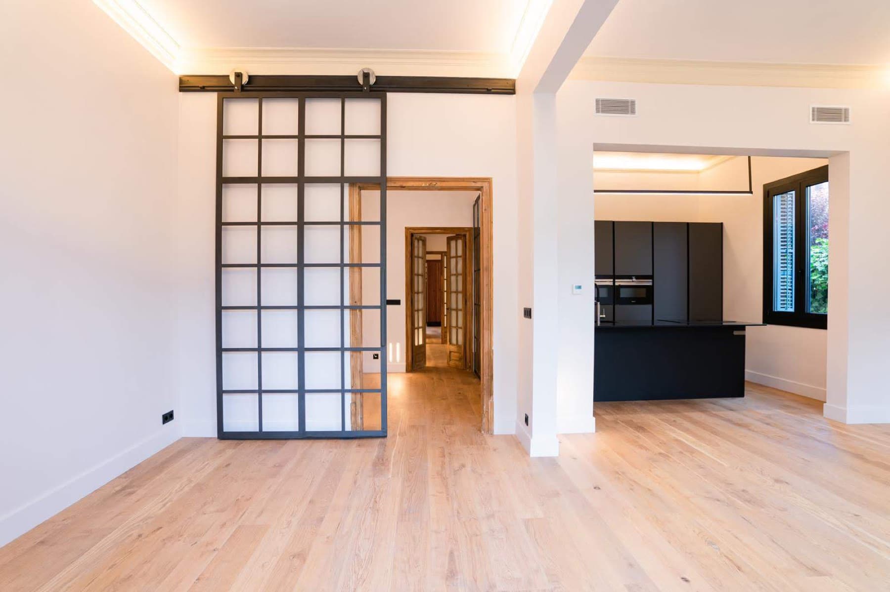 Detalle de obra terminada en vivienda de Barcelona